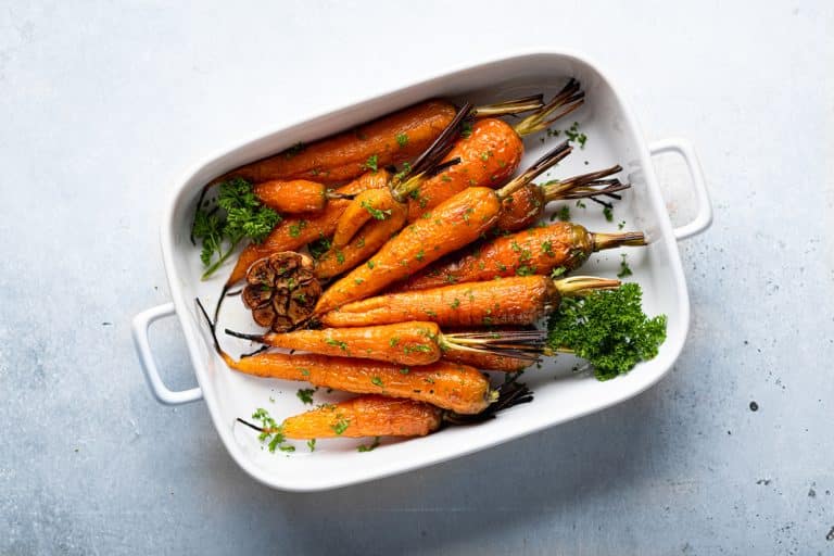 carottes roties cuites four plat vegan recette cuisine végétarienne mois novembre