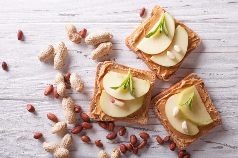 sandwichs sucrés beurre cacahuète pommes goûters pain de mie fruits