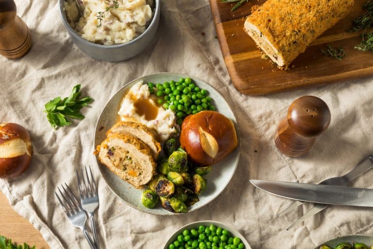 Menu de Noël repas réveillon vegan végétarien seitan roti