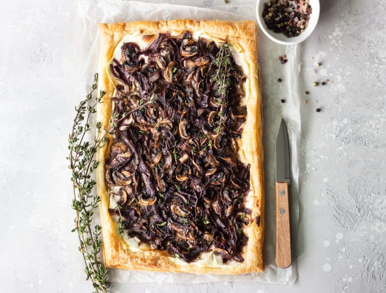 tarte champignons pâte polenta cuisine recette sans gluten