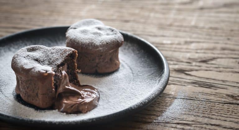 gâteaux fondant au chocolat mi cuit coeur coulant nutella pâte tartiner maison recette