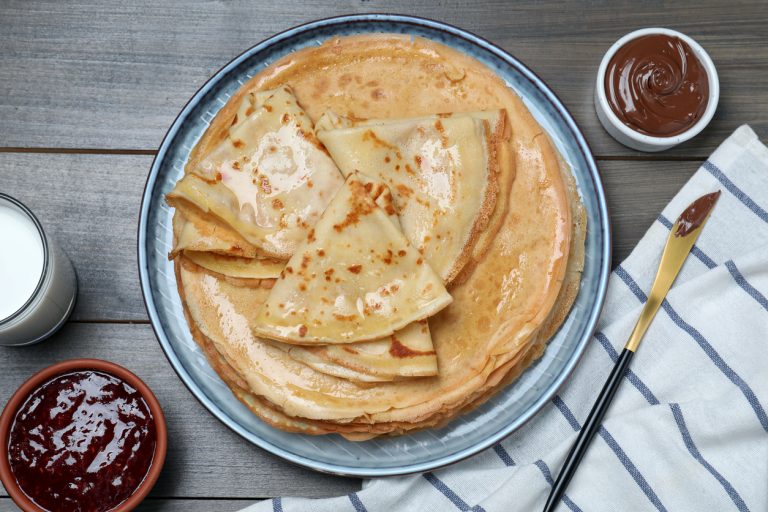 crêpes réussies réussir pâte à crêpe nutella chocolat maison assiette cuisine