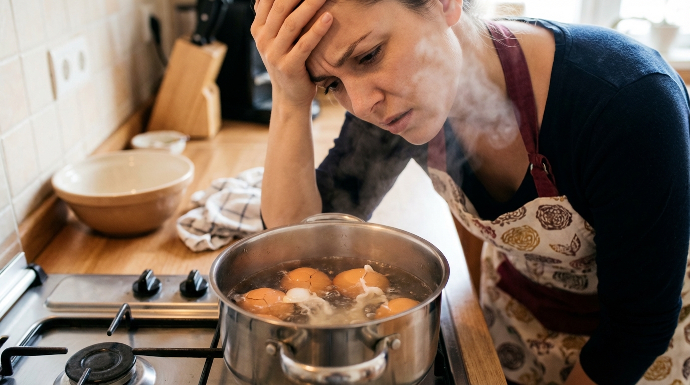 Œufs fendus à la cuisson : des astuces simples pour garder la coquille intacte dans l’eau bouillante