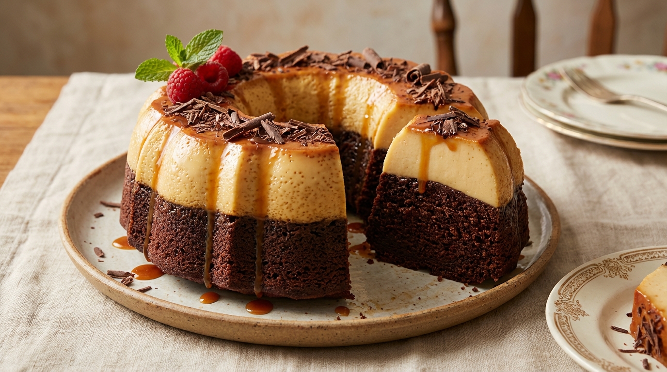 « Il s’est retourné tout seul dans le four » : ce dessert vegan chocolat-vanille défie les lois de la pâtisserie