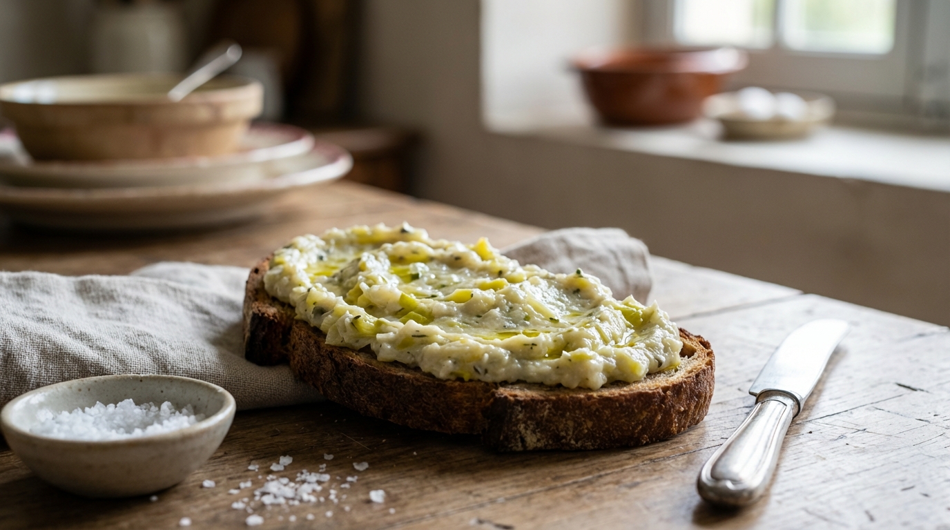 Ce légume de mars que tout le monde gaspille à moitié donne pourtant la tartinade la plus fondante de la saison