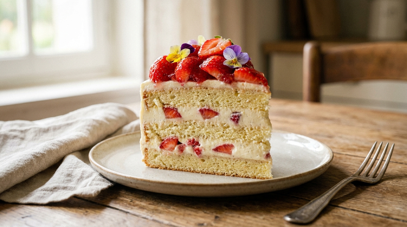 Ce fraisier vegan a bluffé toute la tablée et pourtant tout repose sur une seule étape que personne ne soupçonne