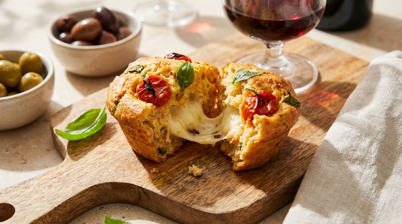 « Attends, comment c&rsquo;est aussi fondant à l&rsquo;intérieur ? » : ces muffins salés à la tomate ont volé la vedette à l&rsquo;apéro