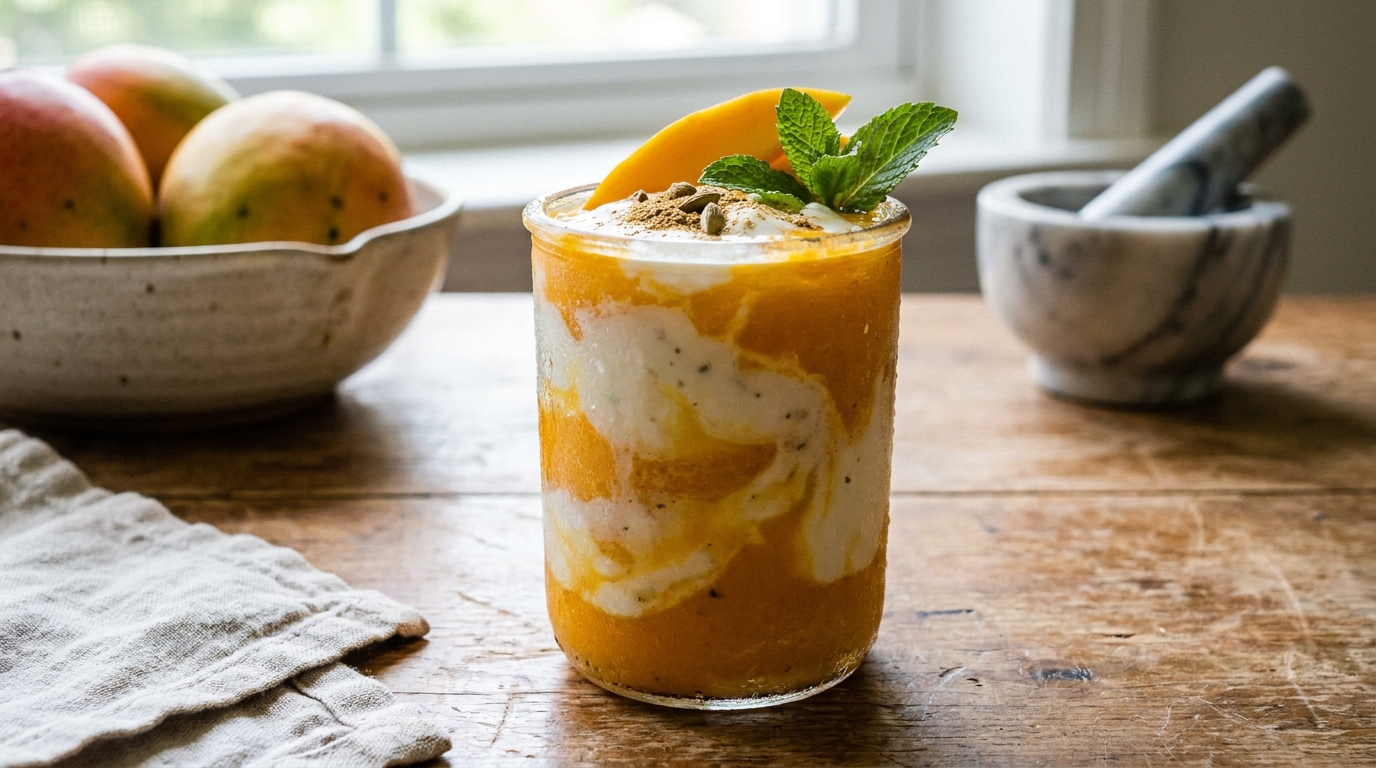 « On dirait celui du restaurant indien » : non, juste un mixeur, une mangue et une épice que personne ne pense à ajouter