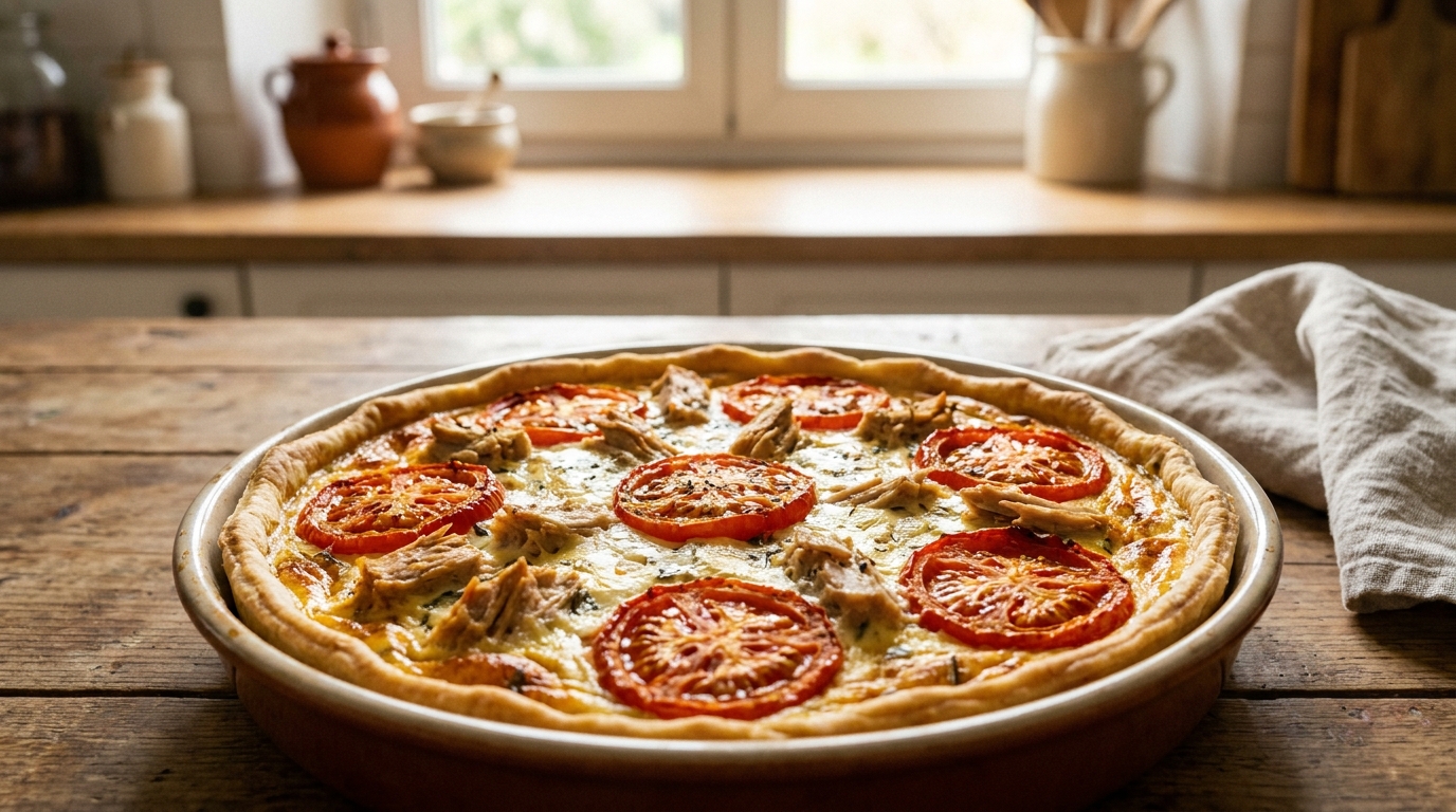 « T&rsquo;avais vraiment que ça dans le placard ? » : cette tarte crousti-fondante thon-tomate vegan a bluffé toute la tablée