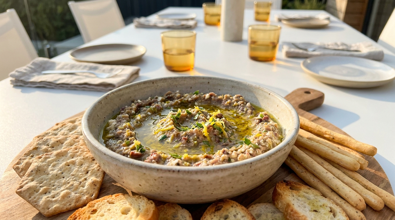 Fini les planches apéro à 40 € : cette tartinade grecque prête en 5 minutes transforme les apéritifs