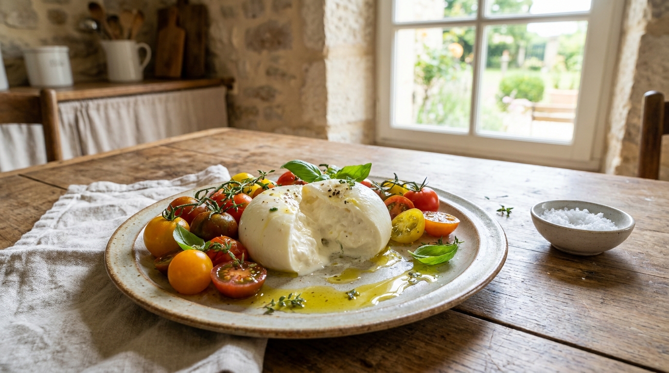 J&rsquo;achetais ma burrata pour la poser bêtement sur l&rsquo;assiette : le jour où un chef m&rsquo;a montré son geste, l&rsquo;entrée a changé de niveau