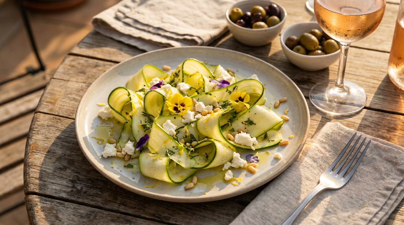 J’ai toujours fait cuire mes courgettes : un chef m’a montré que crues et marinées aux agrumes, elles changeaient tout en entrée