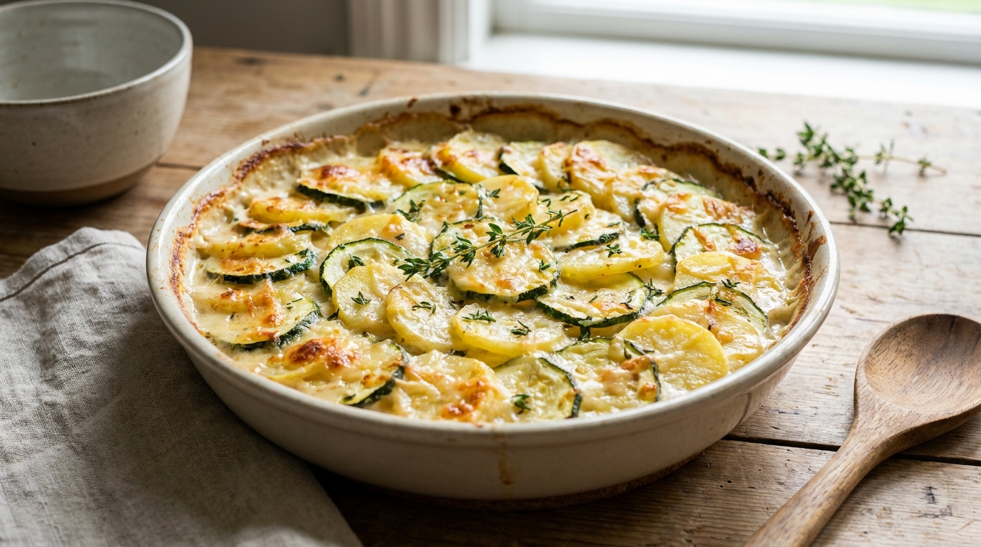 J’avais toujours fait mon gratin de courgettes à l’eau : ma grand-mère m’a montré le geste tout bête qui le rend incroyablement fondant