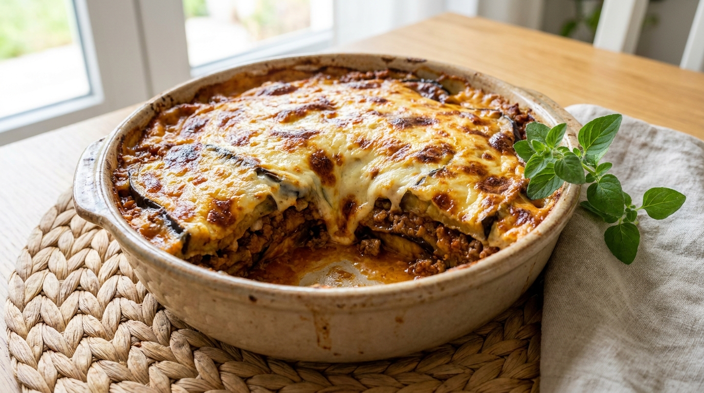 « Je pensais que c&rsquo;était des lasagnes comme les autres » : ce que cache cette version grecque gratinée qui éclipse la recette italienne