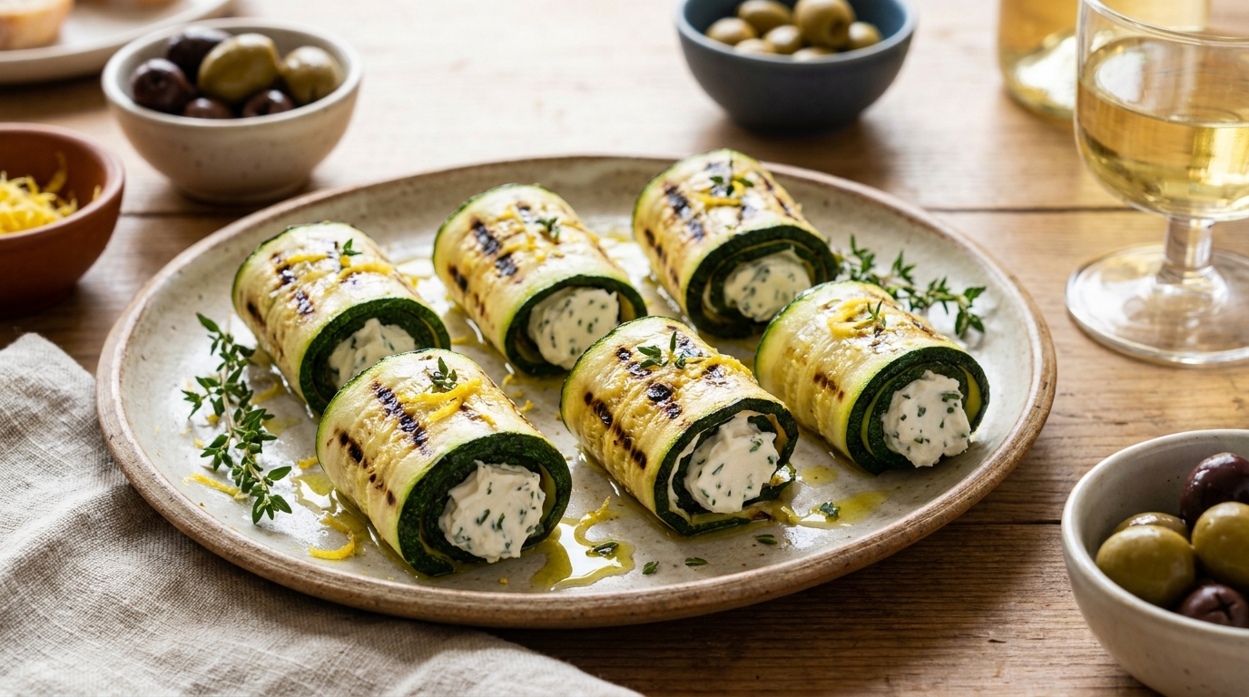 « Je pensais qu&rsquo;il fallait être un chef » : pourquoi ces roulés de courgette grillée au chèvre se préparent en quelques minutes et font l&rsquo;unanimité
