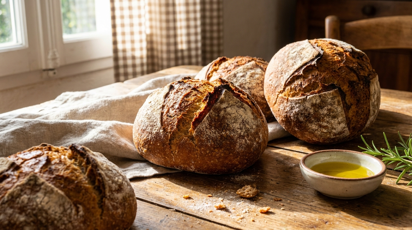 Quatre ingrédients, zéro pétrissage et une croûte qui craque sous les doigts : ces petits pains vegan ont remplacé ma boulangerie du dimanche