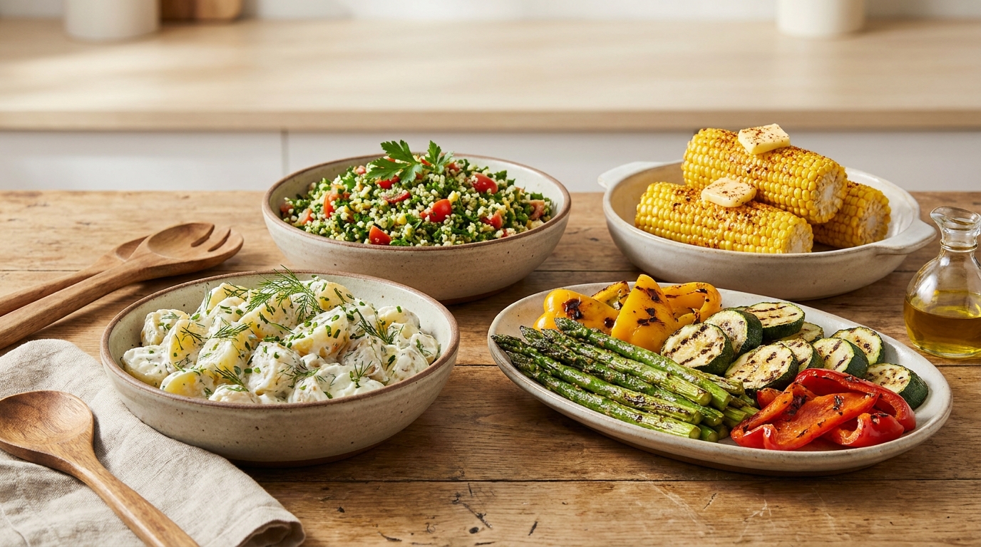 Sous le couvercle du barbecue, tout le monde regarde la viande : ce sont ces 4 accompagnements simples et de saison que mes invités me réclament à chaque fois