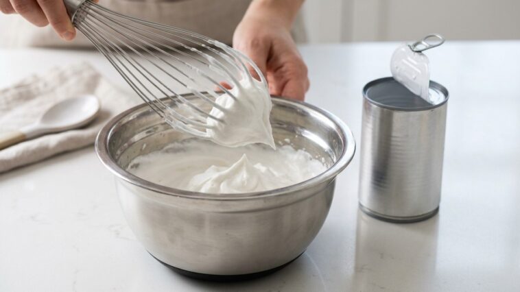 J'ai glissé ma brique de lait de coco au frigo toute une nuit juste pour tester : mes invités ont cru que ma chantilly ven...