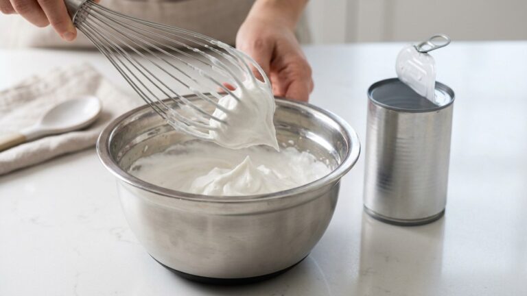 J'ai glissé ma brique de lait de coco au frigo toute une nuit juste pour tester : mes invités ont cru que ma chantilly ven...