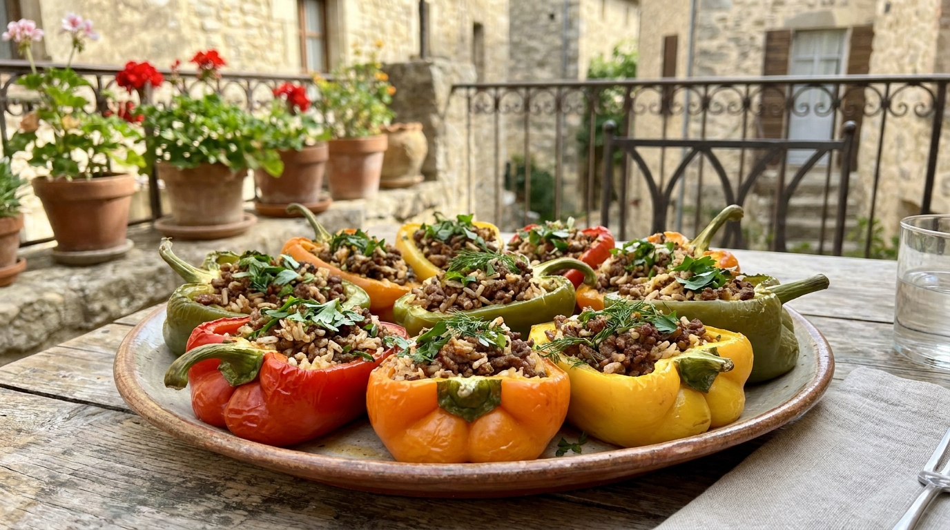 J&rsquo;ai farci mes poivrons au bœuf haché et aux herbes fraîches au lieu de la recette classique : le moment où mes invités ont goûté, ils ont arrêté de parler