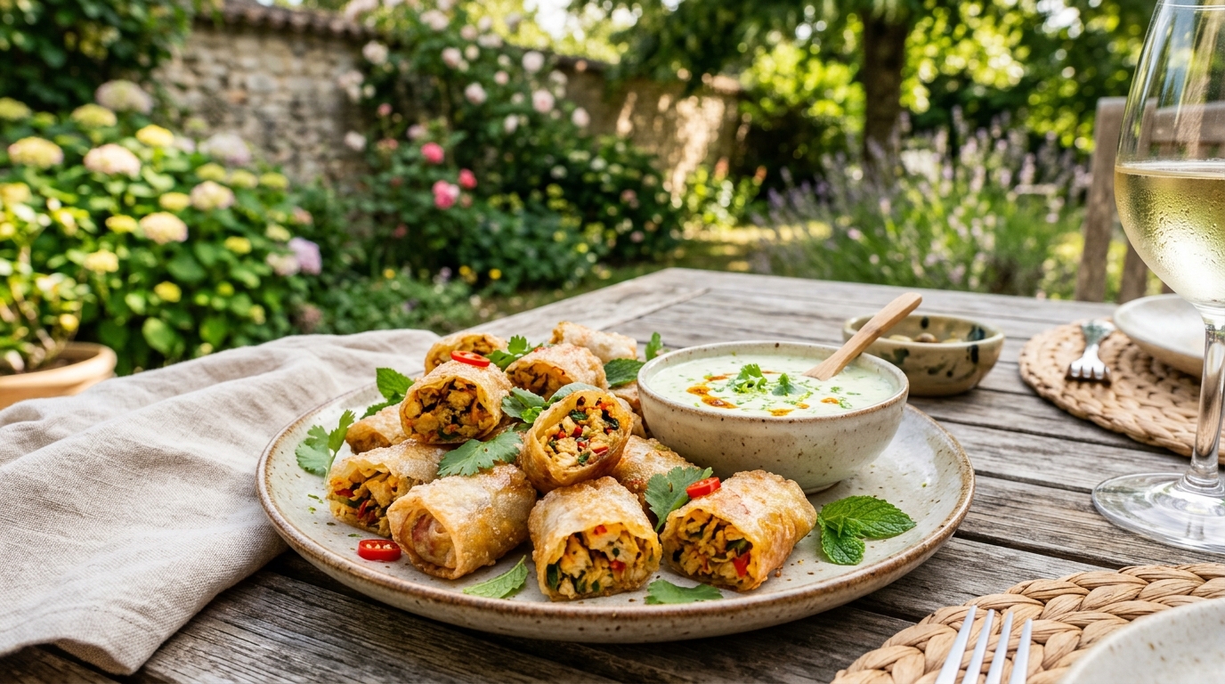 J’ai testé ces petits cigares croustillants au curry rouge juste pour voir : mes invités ont cru à un apéro de restaurant