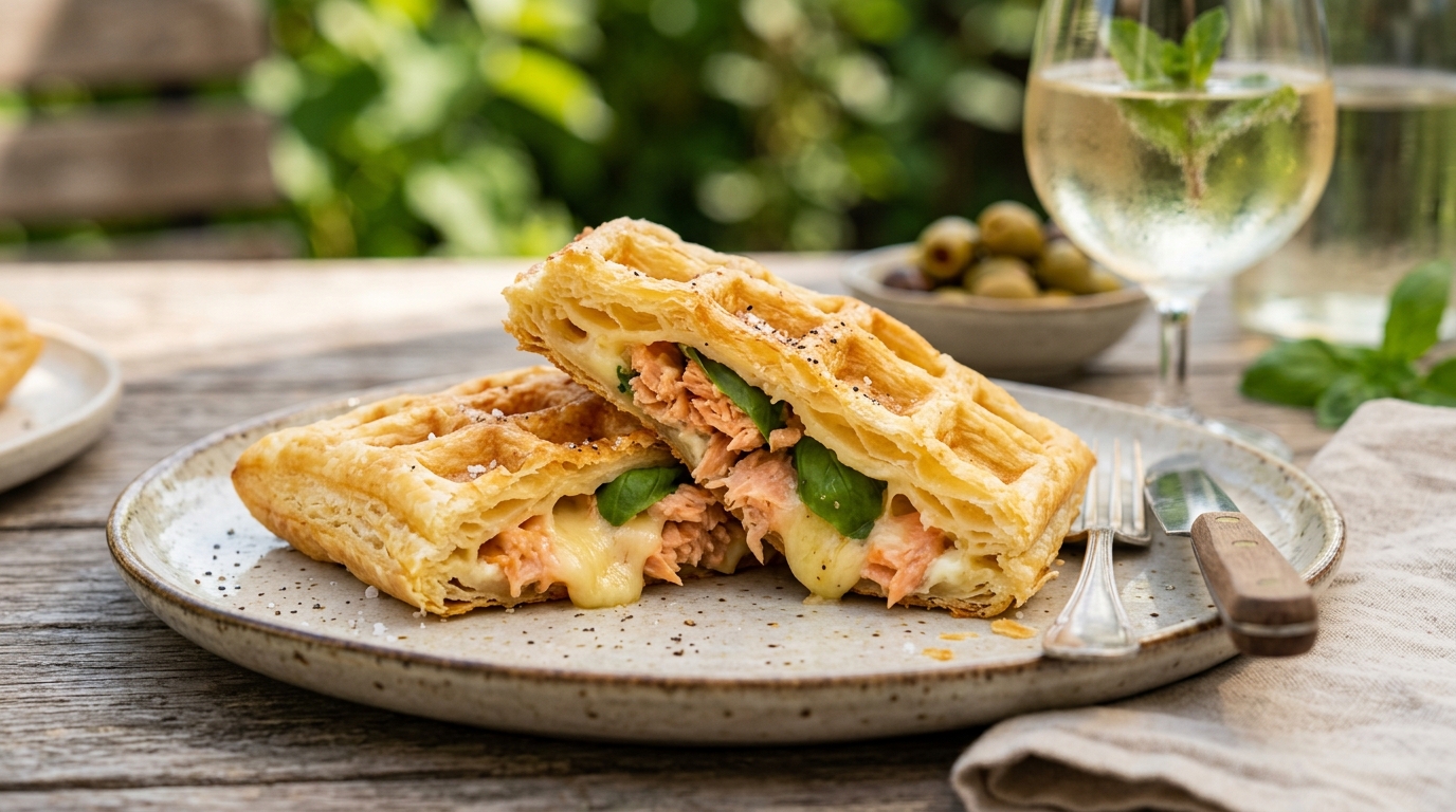 « Je ne prépare plus mes apéros autrement » : cette gaufre dorée au saumon est devenue mon réflexe des soirs d’invités