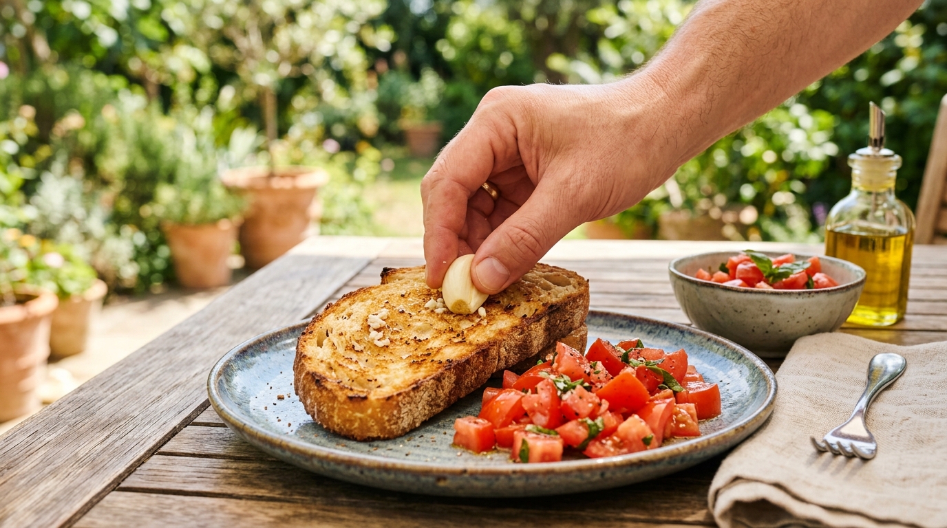 Je préparais mes bruschettas comme tout le monde : le jour où une Italienne m’a montré son geste avant les tomates, j’ai compris ce qui manquait