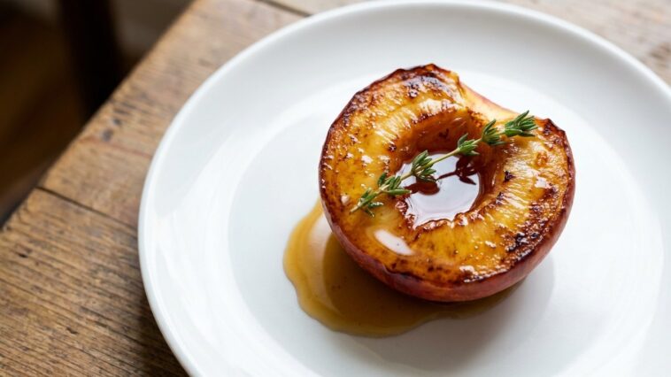 Je servais toujours mes nectarines crues en dessert : le jour où je les ai glissées au four avec ce que je verse sur mes p...