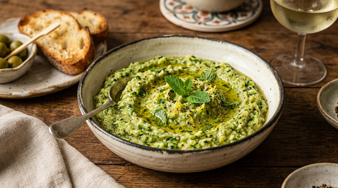 L&rsquo;astuce magique qui métamorphose des courgettes fatiguées en une irrésistible tartinade végétale d&rsquo;une fraîcheur absolue