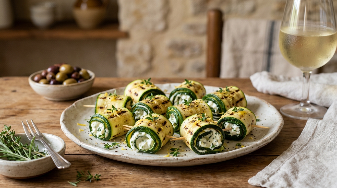 L&rsquo;irrésistible secret de l&rsquo;été se cache dans ces rubans de courgette grillée au cœur intensément frais