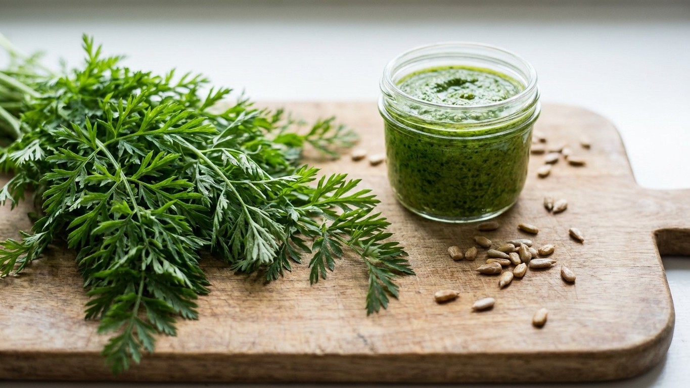 « Mes invités ont cru à un pesto au basilic » : ce que je mixe avec de l’huile, de l’ail et des graines de tournesol finissait avant à la poubelle