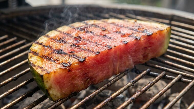 « On dirait de la viande grillée » : pourquoi la pastèque devient ferme et caramélisée dès qu'elle passe sur la grille du ...