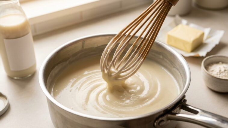 Béchamel au lait végétal : la recette onctueuse sans lactose ni tour de main