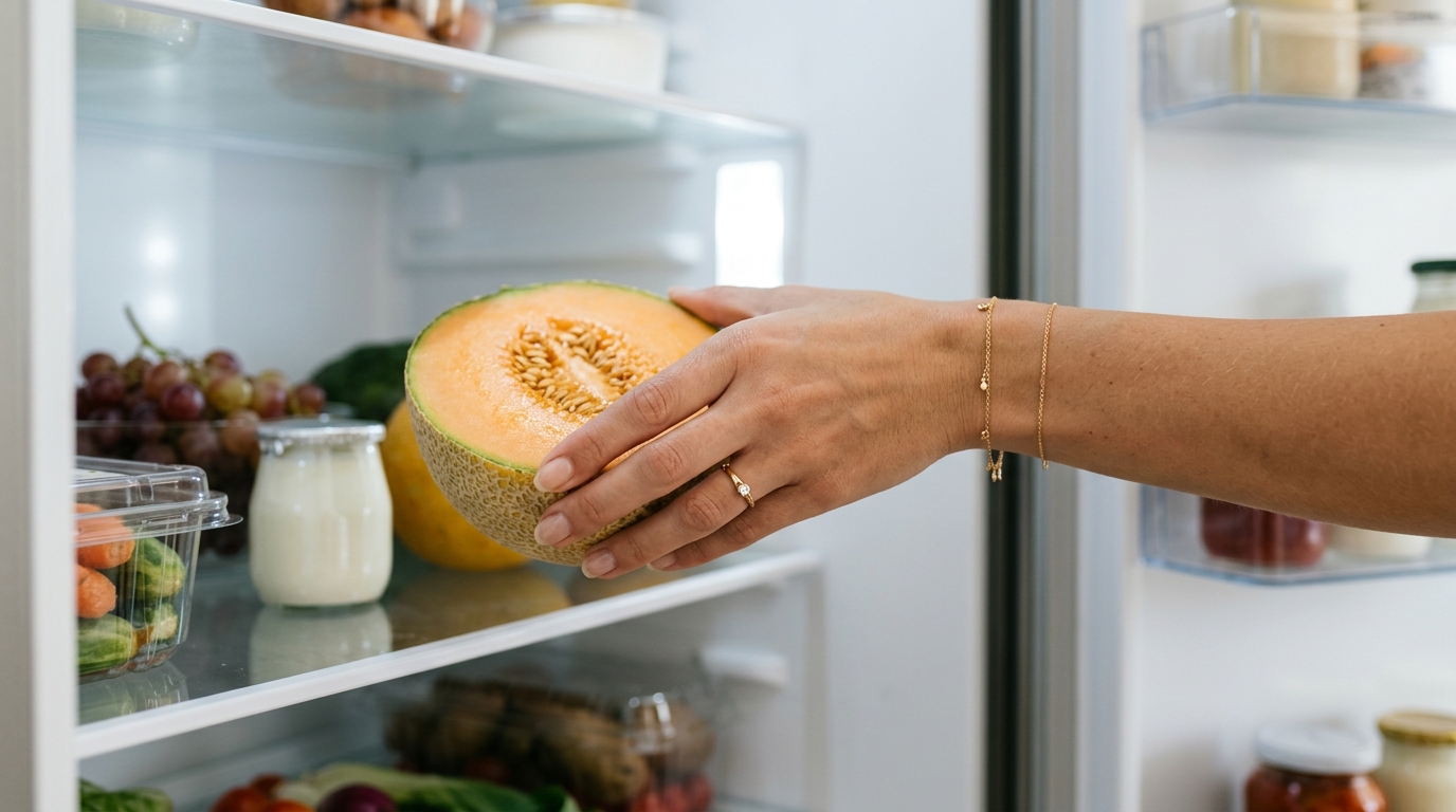 Fini le demi-melon qui sèche au frigo : ce réflexe de primeur lui garde tout son sucre