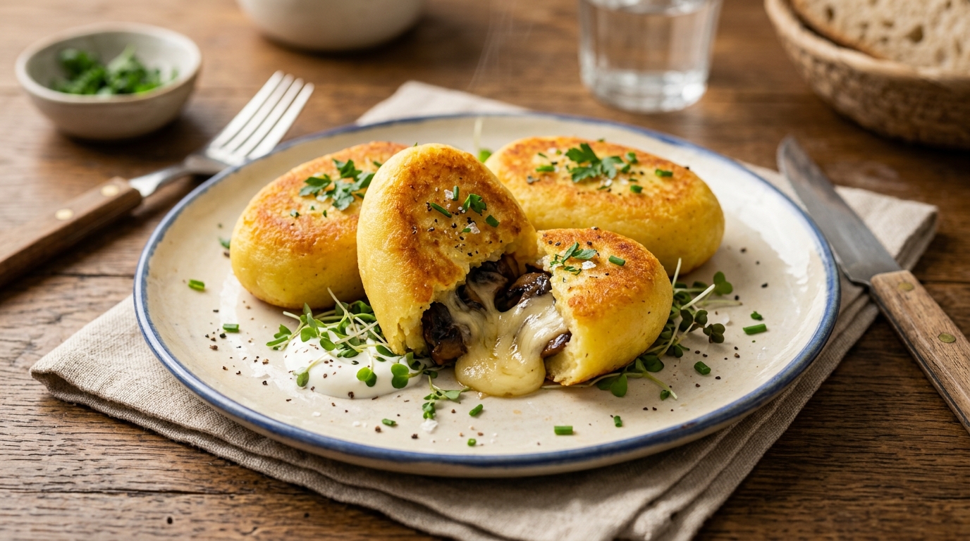 Fini le four allumé une heure : en 2026, ces croquettes de pommes de terre aux champignons dorent en un quart d’heure