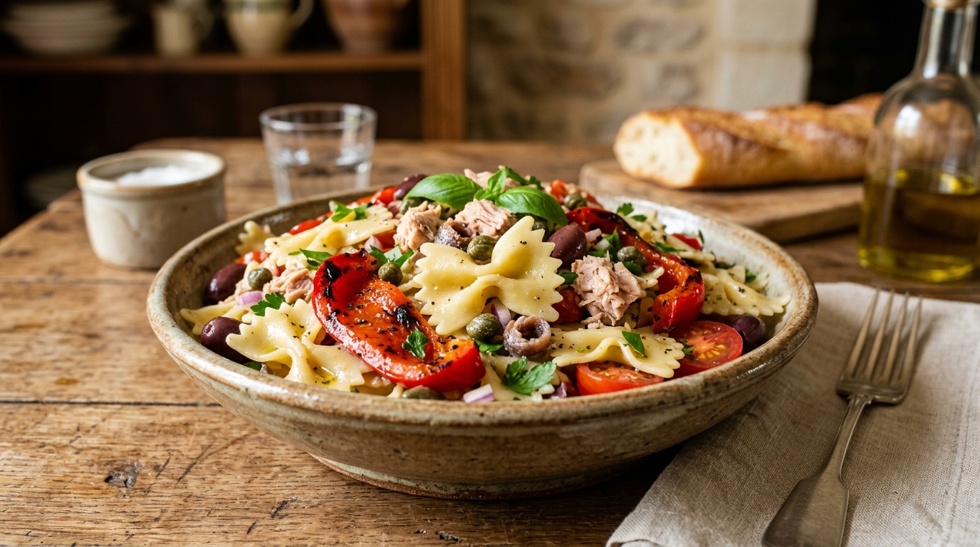 J&rsquo;ai fait griller deux poivrons rouges un soir de canicule : ma salade de pâtes n&rsquo;a plus jamais eu le même goût
