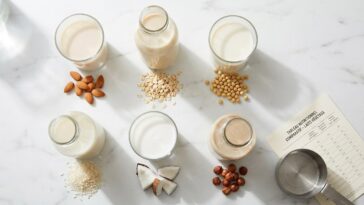 Lait végétal calories : comparatif des apports caloriques selon chaque variété