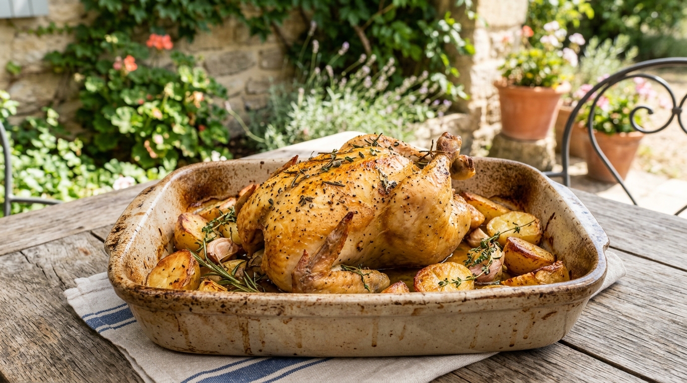 On s’obstine tous à sortir deux plats pour le poulet du dimanche, alors que ce geste de rôtisseur suffit