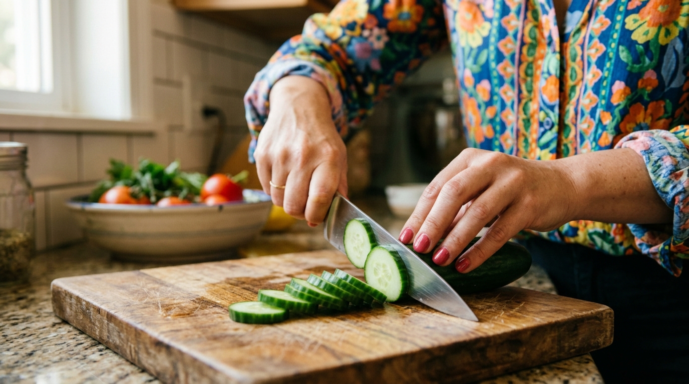 Plus personne ne jette son concombre directement dans le saladier : voici ce qui se fait avant