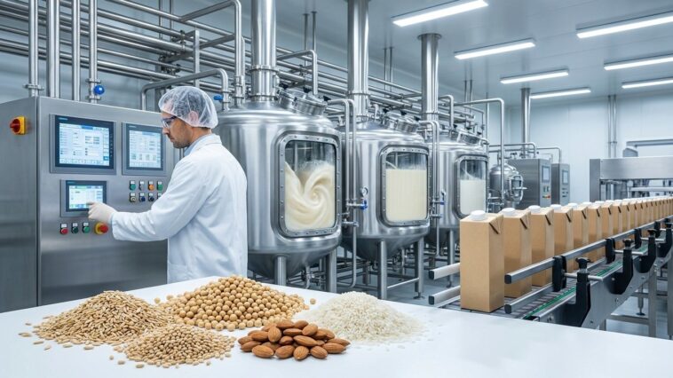 Procédé de fabrication du lait végétal industriel : les étapes clés en usine