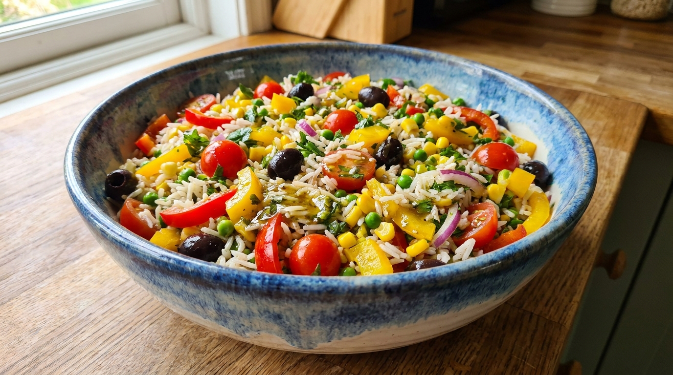 Salade de riz réussie : le bon moment pour cuire vos grains n&rsquo;est pas celui que vous croyez