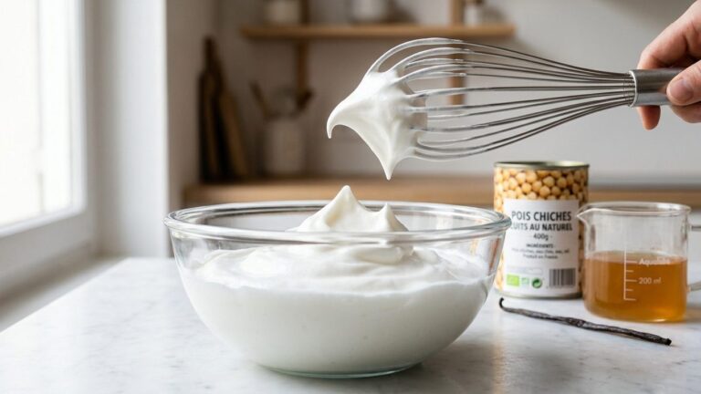Aquafaba chantilly : les erreurs qui empêchent la préparation de bien monter