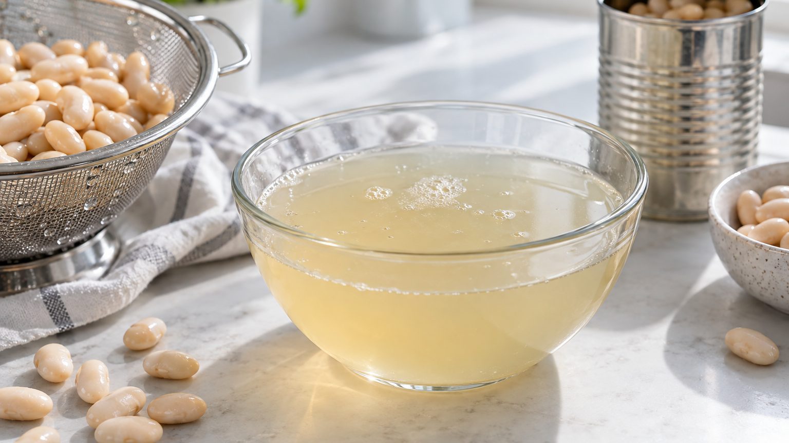 Aquafaba haricots blancs : une alternative douce pour les préparations neutres