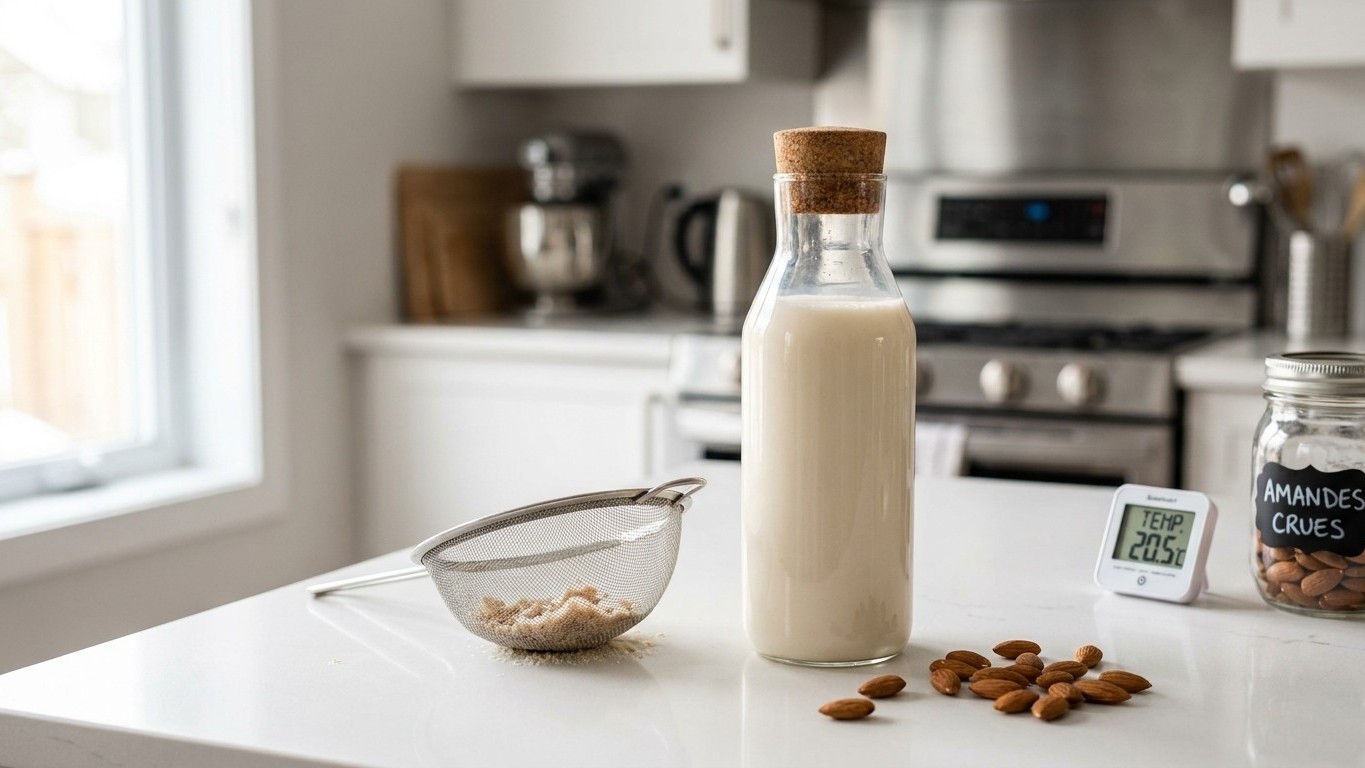 Conservation lait végétal maison : durée, méthodes et signes d’altération