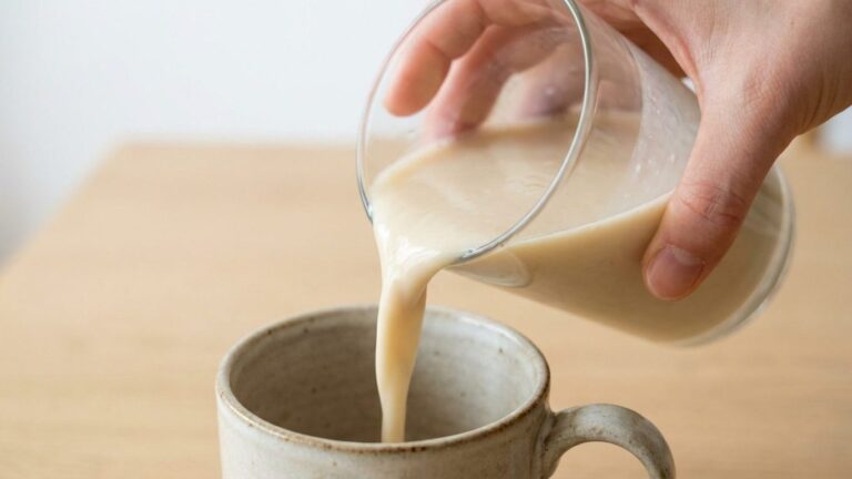 J'ai mixé mes flocons d'avoine une minute de plus juste pour un lait plus crémeux : au premier verre, il était trop tard