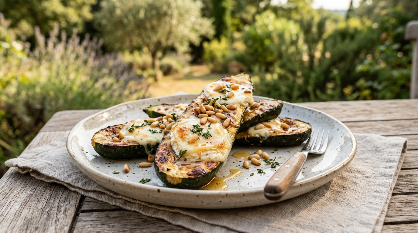 J’ai coupé mes dernières courgettes en deux et je les ai passées au four juste pour vider le panier : ce qui est sorti a éclipsé tout le reste de l’apéro