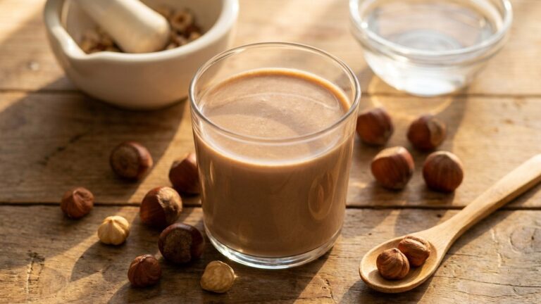 Lait de noisette maison : la recette parfumée et ses bienfaits méconnus