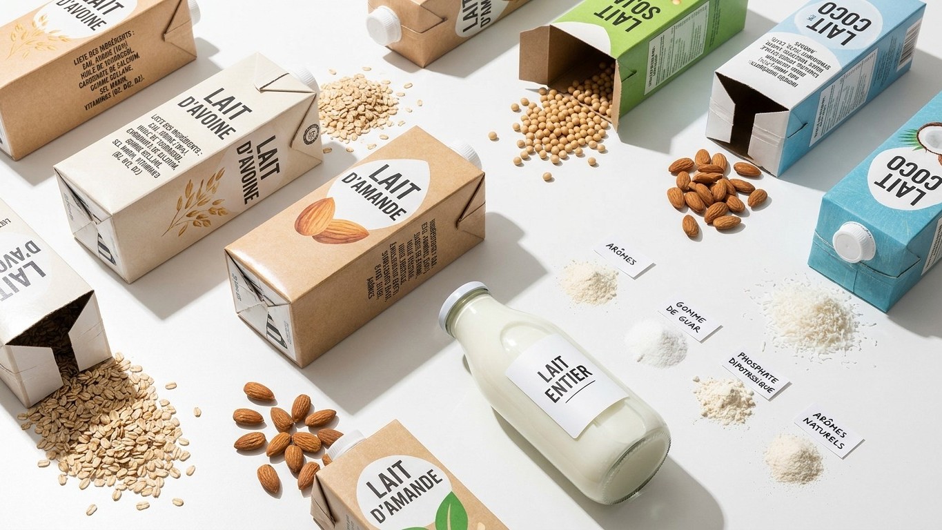 Lait végétal ultra transformé : comment repérer les produits les plus industriels