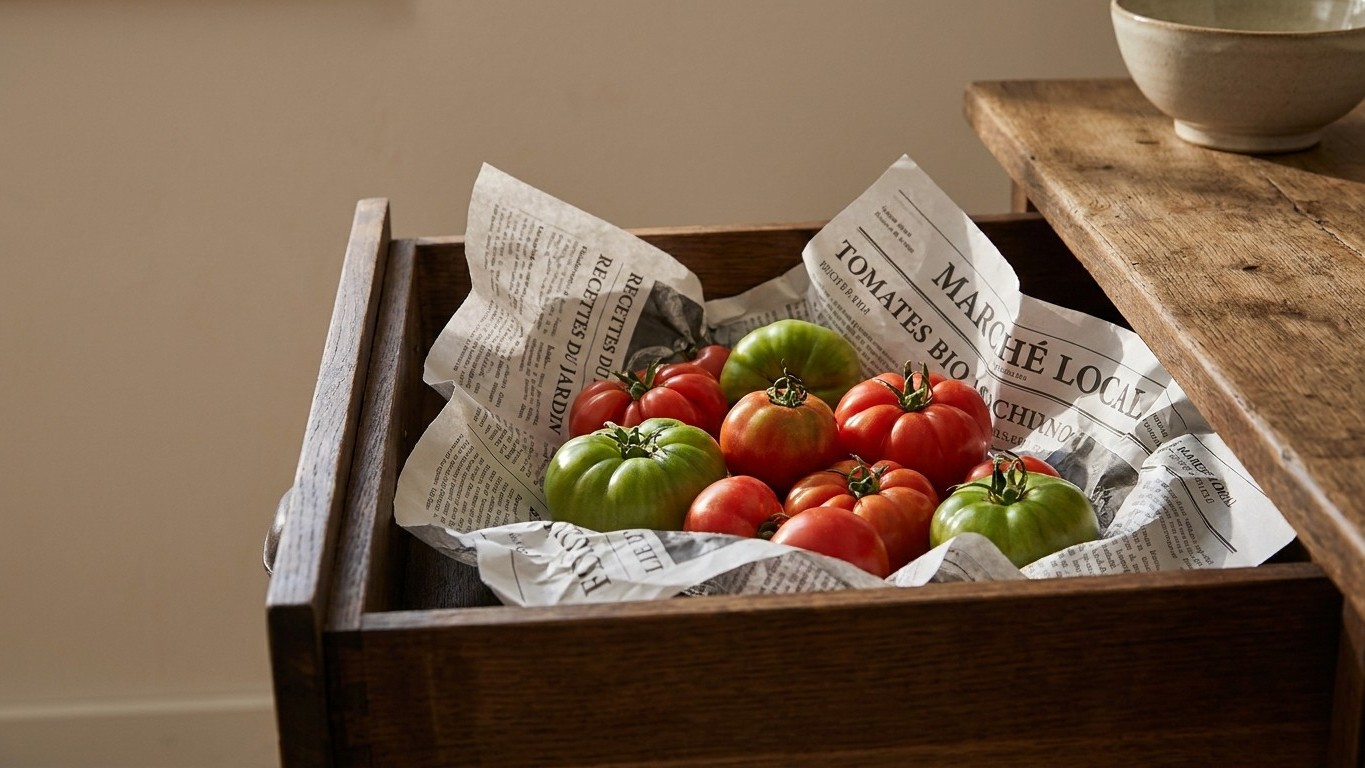 Les primeurs le répètent chaque septembre : ces tomates qui ne mûrissent plus sur pied finissent dans un tiroir fermé, sur...