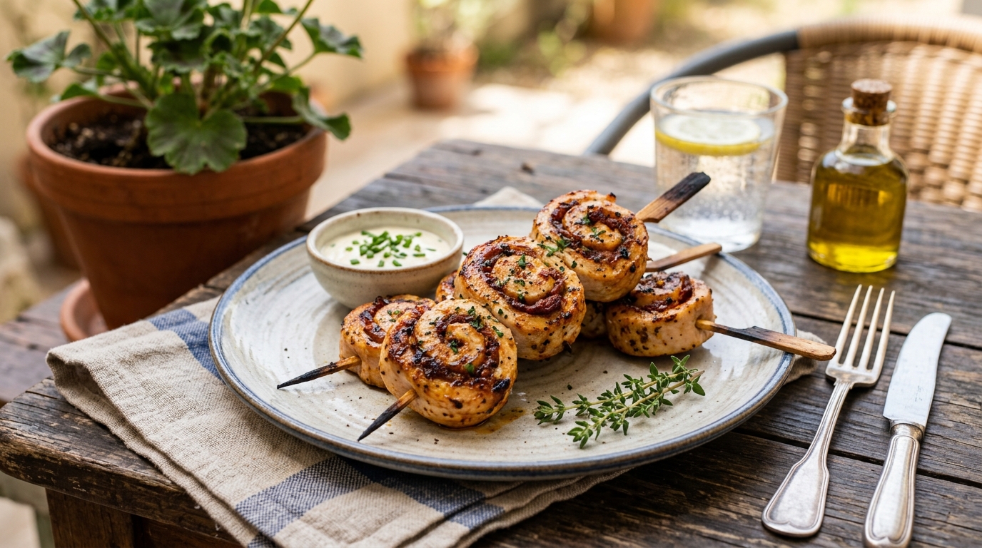 « On dirait des brochettes de traiteur » : ma sœur a mordu dans ces spirales poulet-chorizo et a réclamé la recette avant la fin du repas